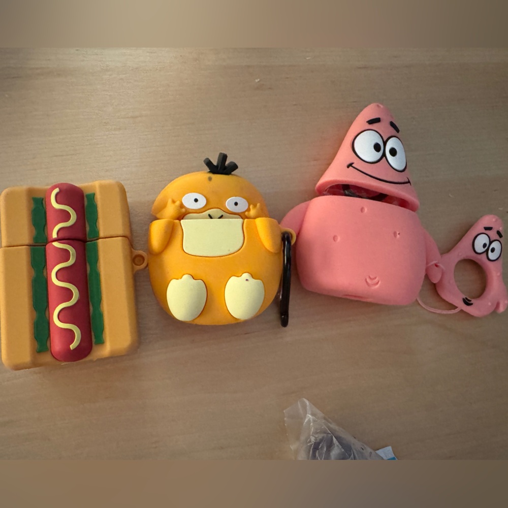 Fun Cartoon Cases for Apple Airpods (2nd Generation) can also fit 1st Gen
